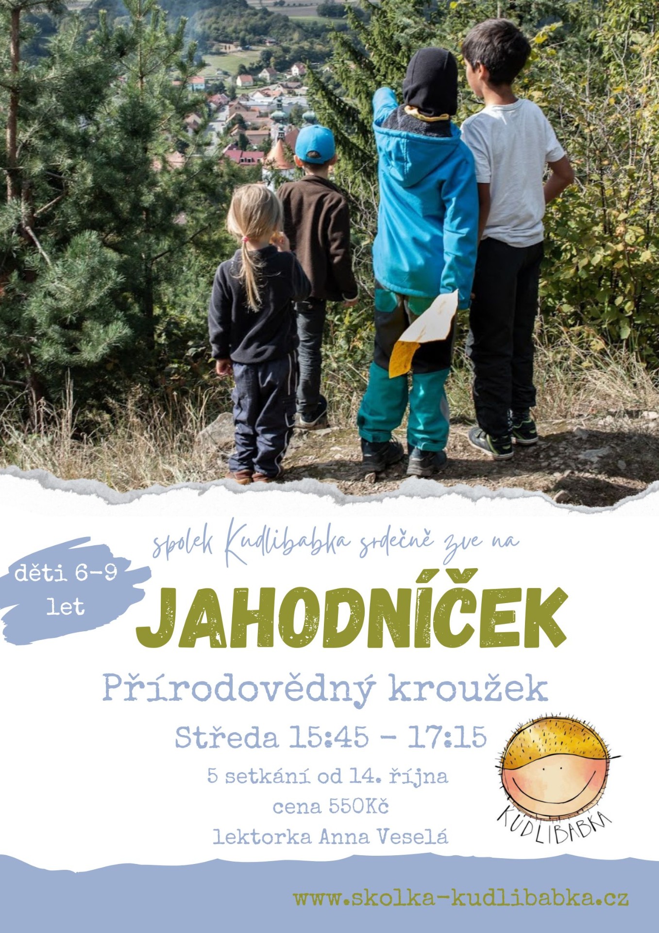 Podzimní setkávání přírodovědného kroužku Jahodníček pro děti od 6 do 10 let.